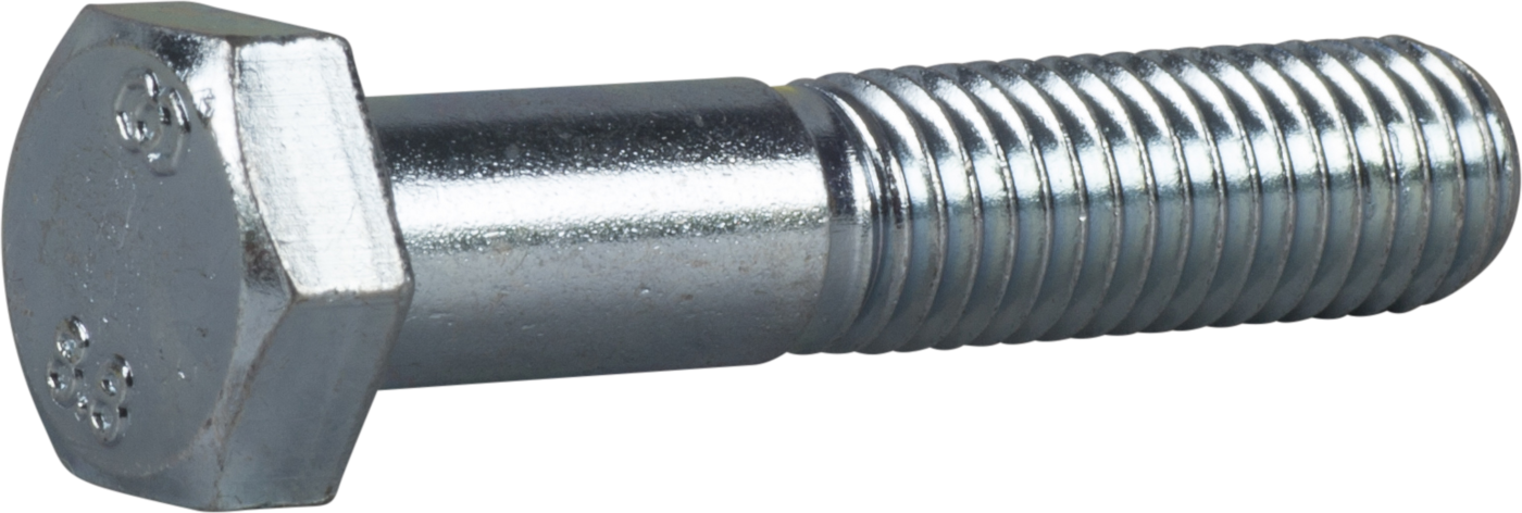 M10X40 DIN 931 stålbolt elgalvaniseret - (50 stk.)