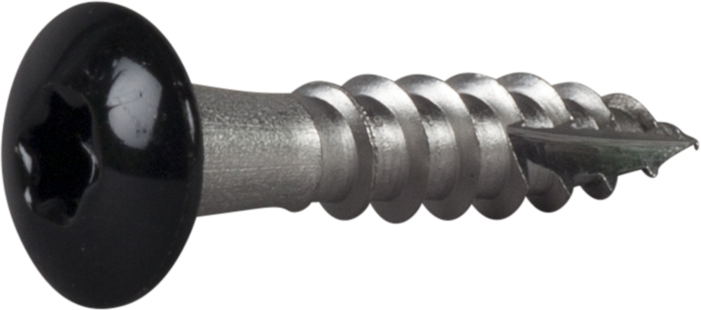 ESSVE 590203 Rennekrokskrue 4,8 mm Ø, svart, TX20 25 mm, 250-pakning