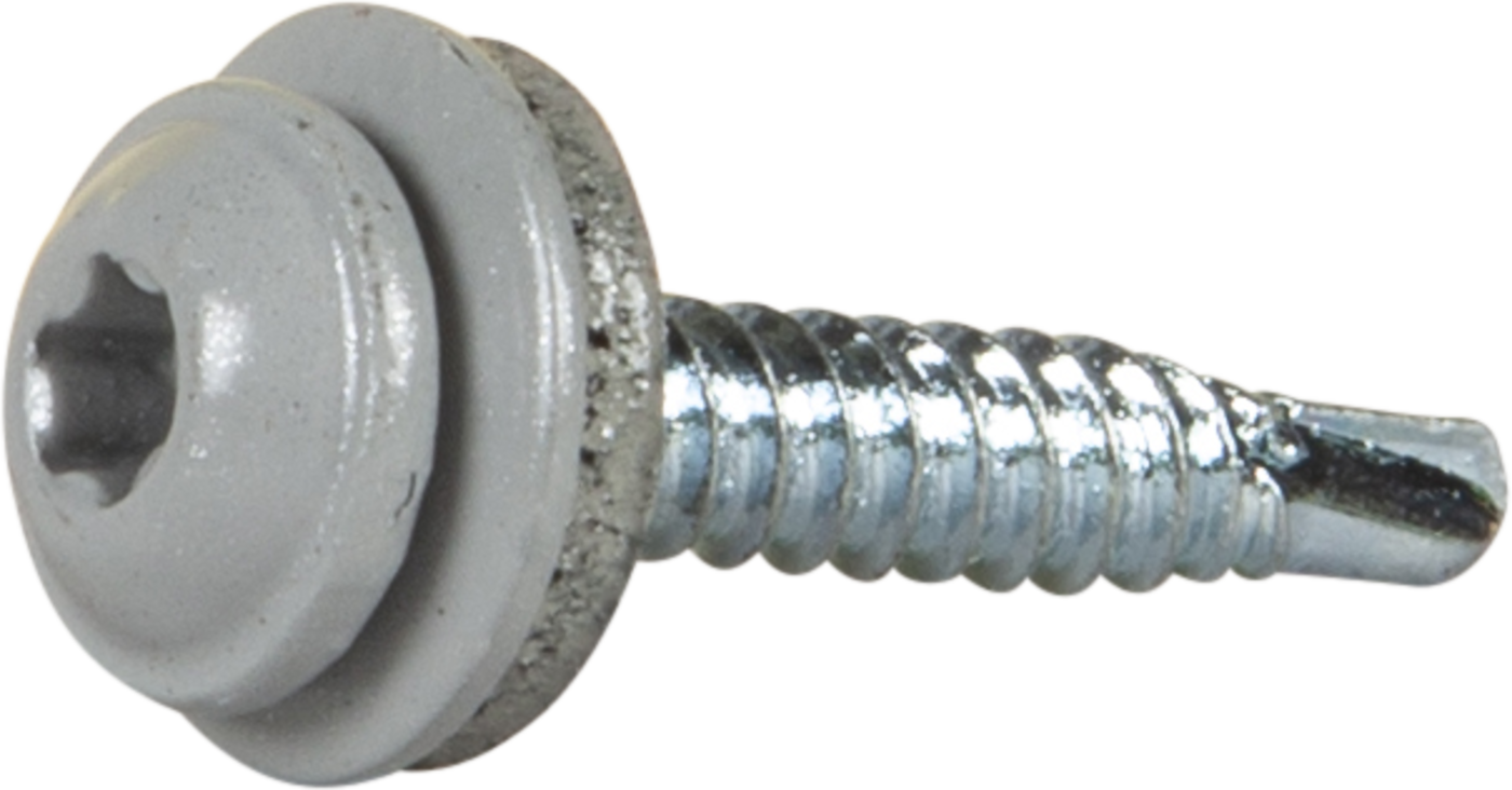 ESSVE 63356 Monteringsskrue 4,2 x 25 mm, TX20, med skive sølv (RAL9006), 100-pakning