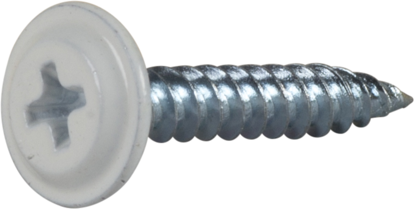 ESSVE 513548 Monteringsskrue 4,2 mm Ø, hvitlakkert, PH2, FZB 50 mm, 20-pakning