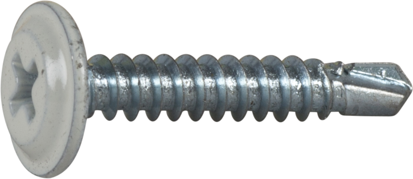 ESSVE 565625 Monteringsskrue 4,2 mm Ø, hvit, FZB, PH2, 250-pakning 25 mm