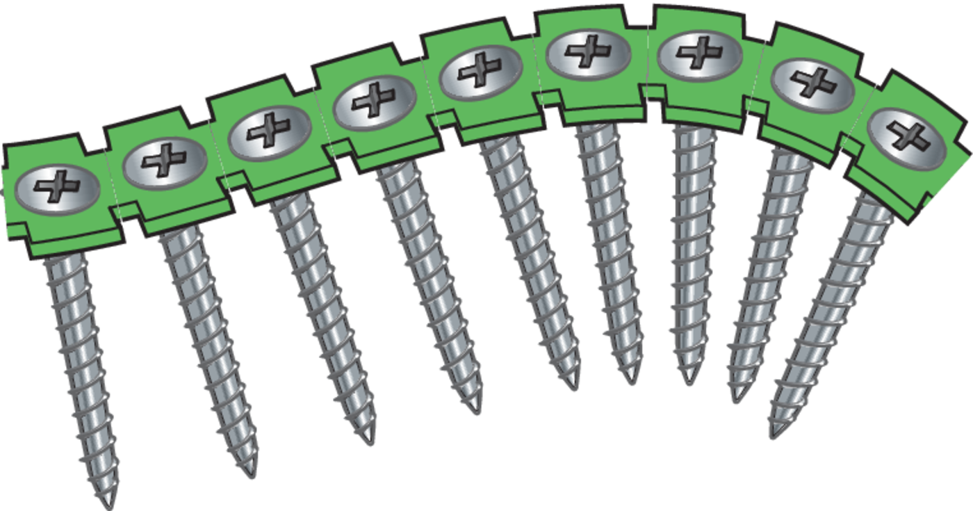 ESSVE 550730 Hardgipsskrue Ø 3,9 mm, båndet, FZB 3,9 x 31 mm, 1000-pakning