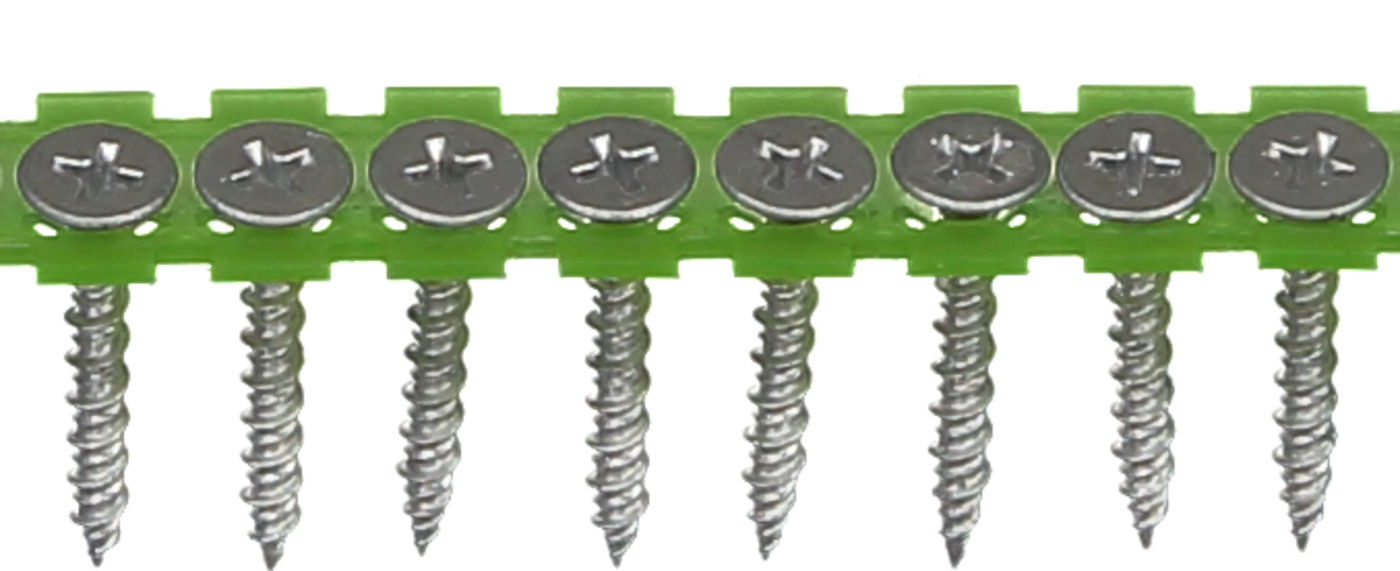 ESSVE GU Kombi Gipsskrue Ø 3,5 mm, båndet, tre/stål, CorrSeal 30 mm, 1000-pakning
