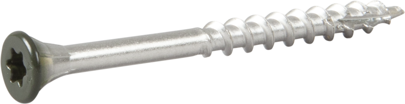 ESSVE 537445 Fasadeskrue 4,4 x 45 mm, rustfri/syrefast A4, bånd. Svart, 250-pakning