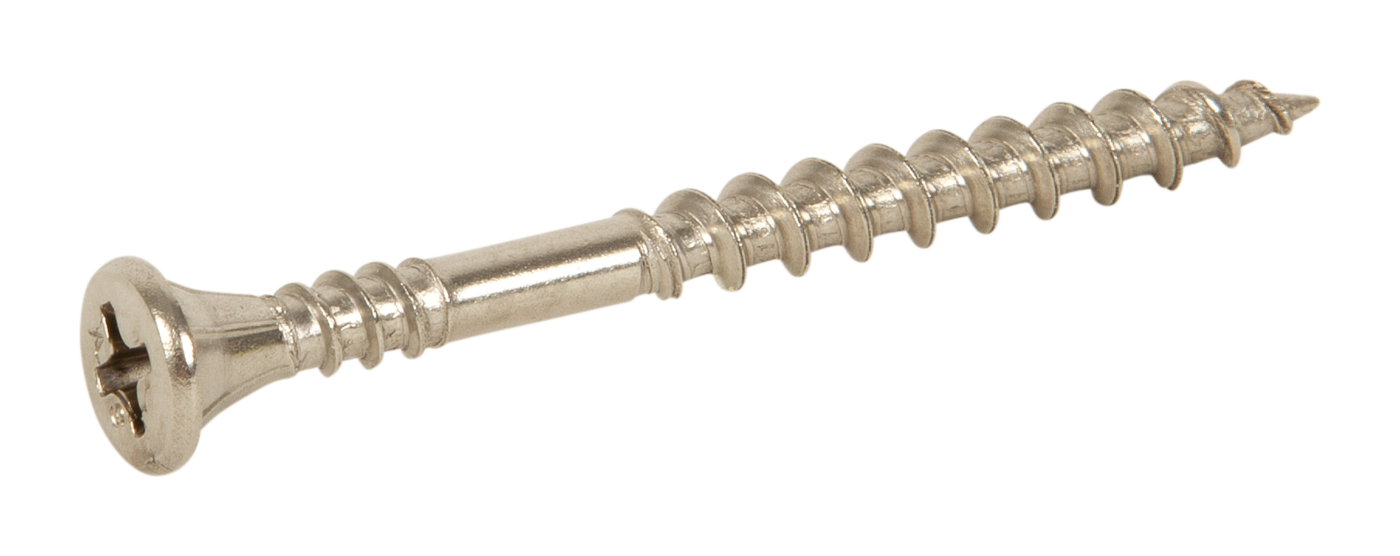 ESSVE 537603 Fasadeskrue 4,2 x 52 mm, rustfri/syrefast A4, bånd. Blank, 1000-pakning