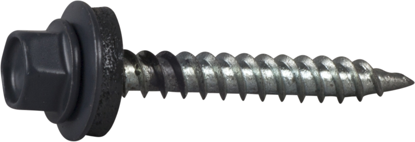 ESSVE 64311 Farmerskrue 4,8 x 38 mm, skarp spiss, 250-pakning Mørkegrå (RR23)