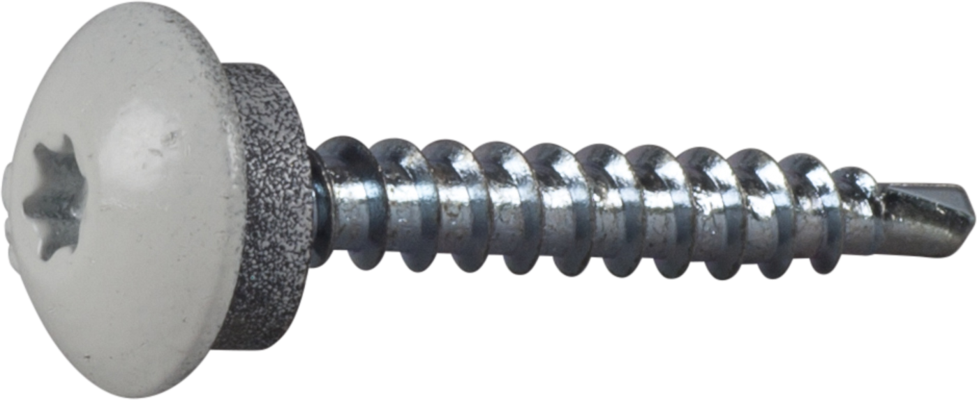 ESSVE 63278 Farmerskrue 4,8 x 35 mm, BS, TX25, 250-pakning Hvit