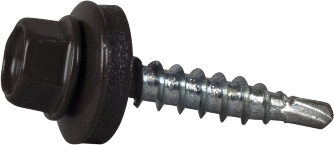ESSVE 64915 Farmerskrue 4,8 x 28 mm, borspiss, 250-pakning Mørkebrun (RR32)