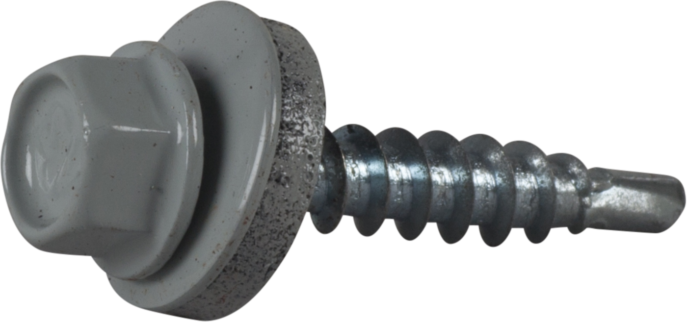 ESSVE 64907 Farmerskrue 4,8 x 28 mm, borspiss, 250-pakning Lysegrå (RR21)