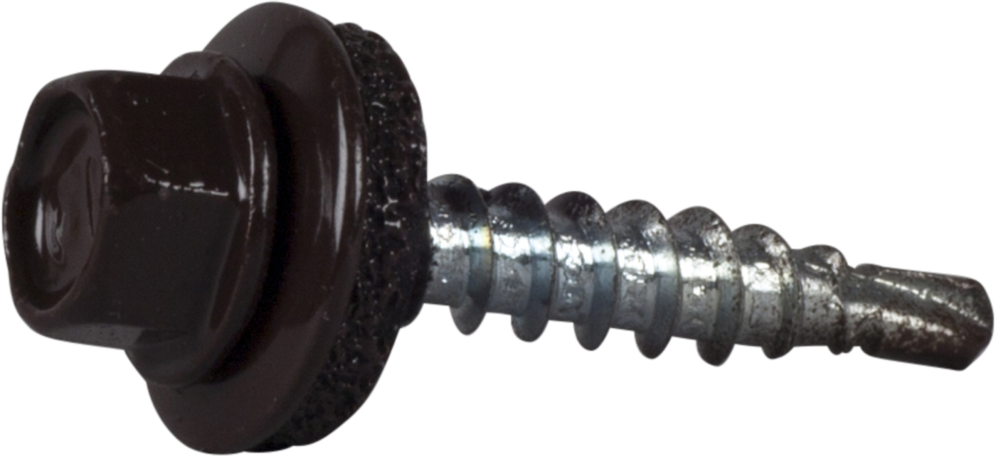 ESSVE 64935 Farmerskrue 4,8 x 28 mm, borspiss, 250-pakning Mørkebrun (RAL 8017)