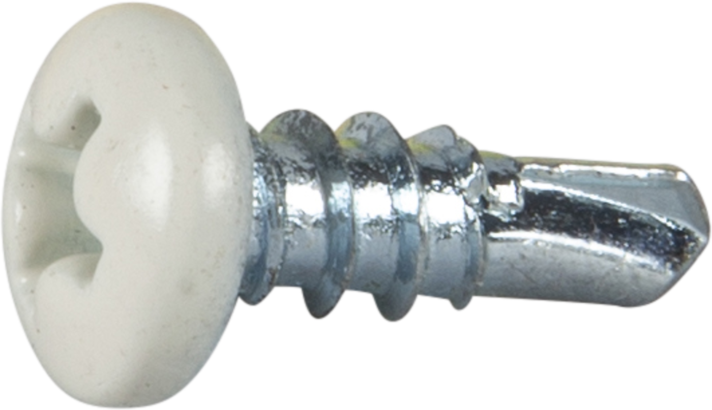 ESSVE 62300 Borskrue Ø 3,5 x 9,5 mm, rund, hvit, 1000-pakning
