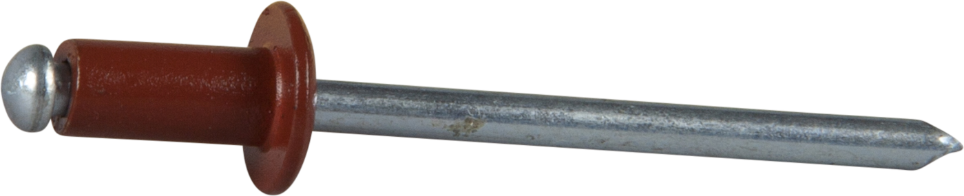 ESSVE 62735 Blindnagel Ø 4 x 8 mm, alu/stål, åpen Mursteinsrød, 650-pakning