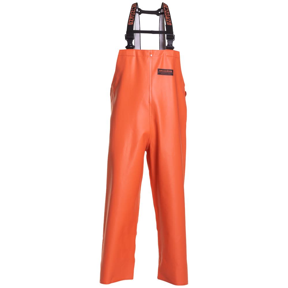 Grundéns 10096 Herkules 16 Bib Selebukse orange, vanntett, holdbar XXXL