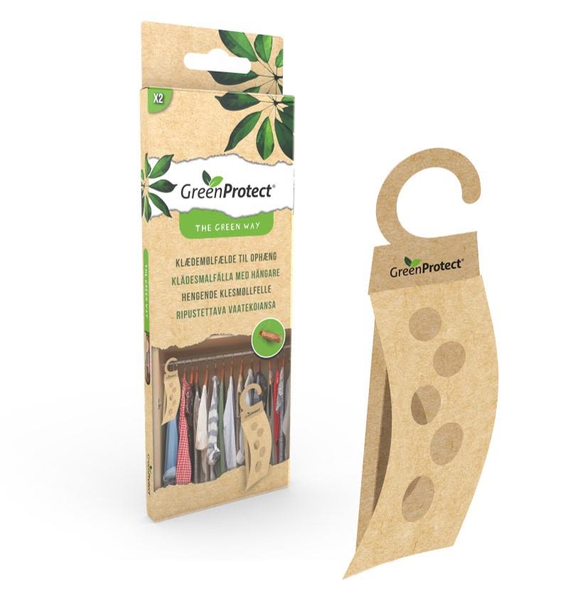 Green Protect 23623 Insektsfälla för klädesmal, 2-pack, hängande