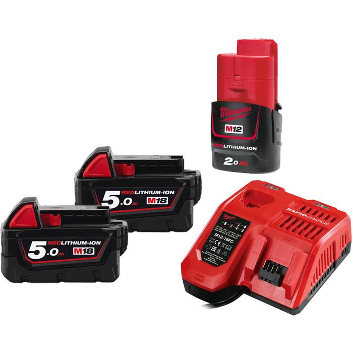 Milwaukee M18 NRG-502 Laddpaket