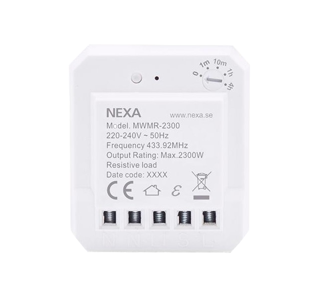 Nexa Mwmr-2300 Innbyggingsmottaker For Strømuttak