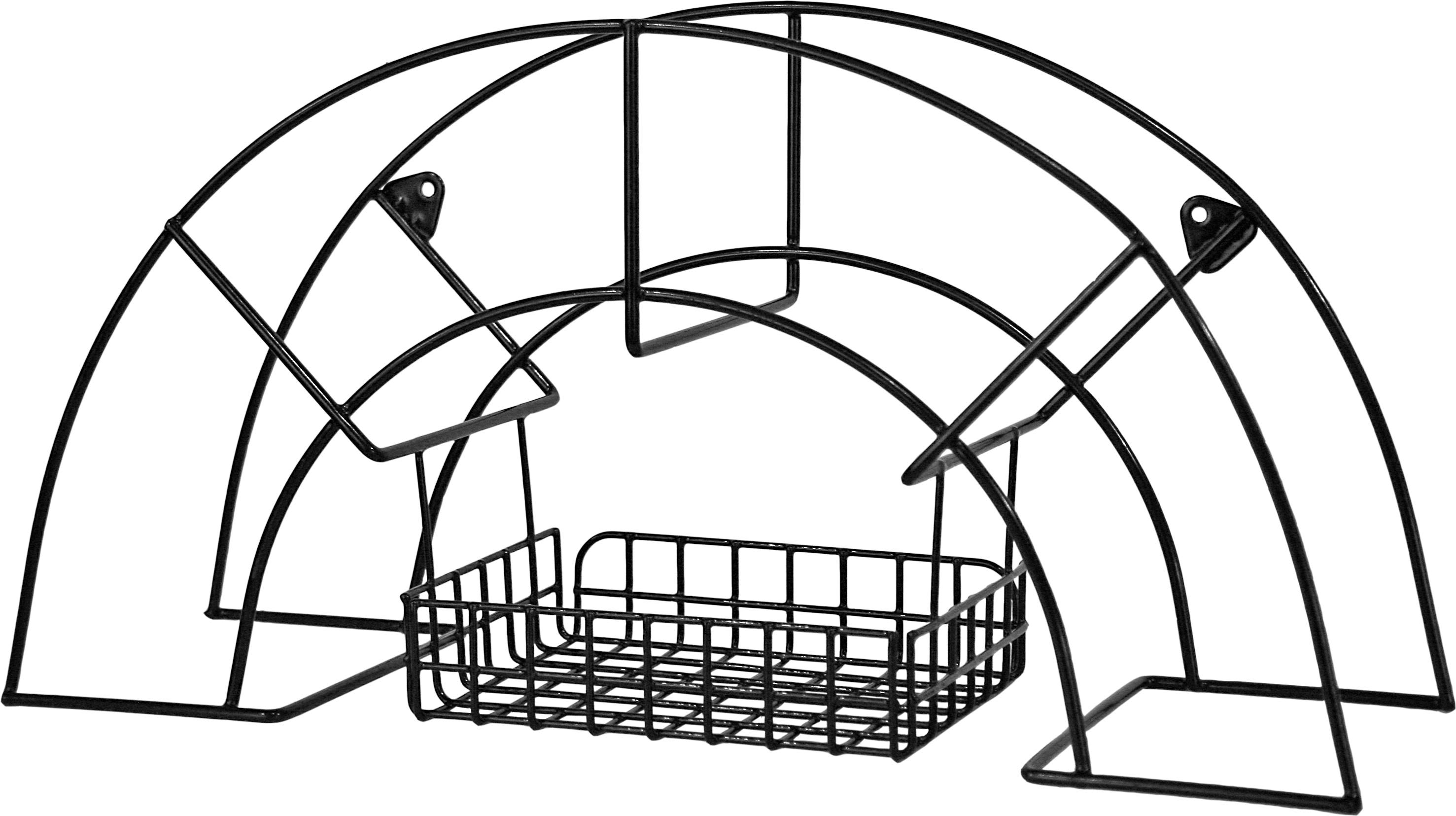 Nyby Bruk 6017-8 Slanghållare med korg Svart