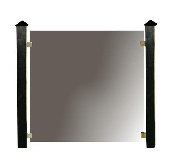 Hortus 116-054 Glasstaketset rökfärgat glas 3 moduler