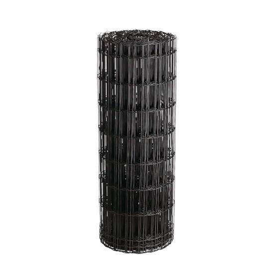 Hortus 106-386 Villastängsel svart, utan PVC 0,8x25 m