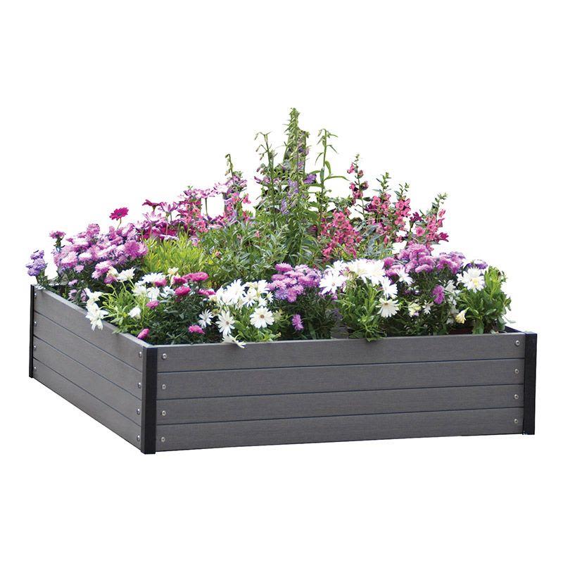 Hortus 210-932 Planteringslåda antracit 24x110x110 cm