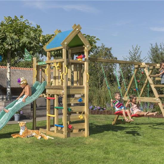 Jungle Gym Nomad Lektorn med klätterställning och gungor