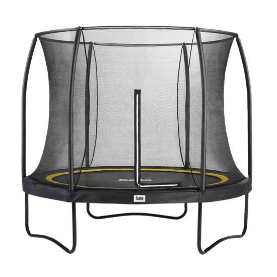 Salta Comfort Edition Studsmatta svart, med säkerhetsnät Ø251 cm