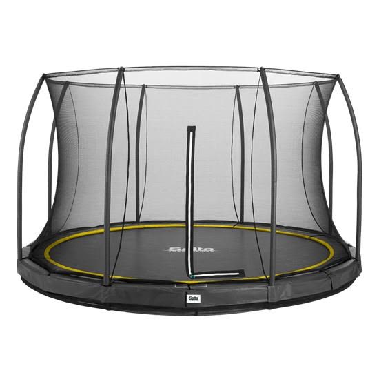 Salta Comfort Edition Inground Trampolin svart, med säkerhetsnät Ø366 cm