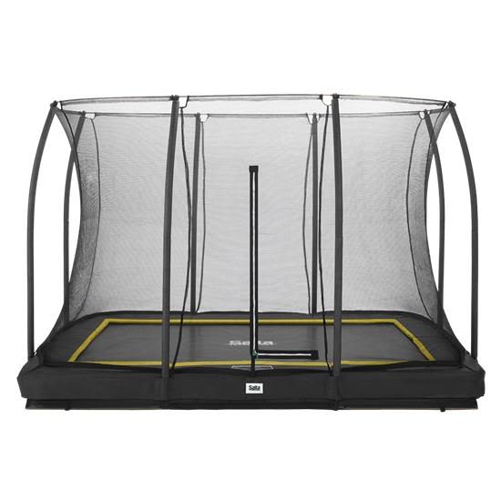 Salta Comfort Edition Inground Trampolin svart, med säkerhetsnät 214x305, rektangulär