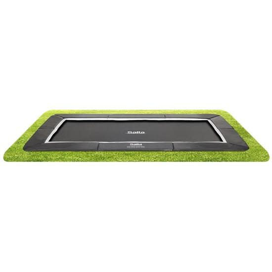 Salta Royal Baseground Studsmatta 244x396 cm, svart, med säkerhetsnät