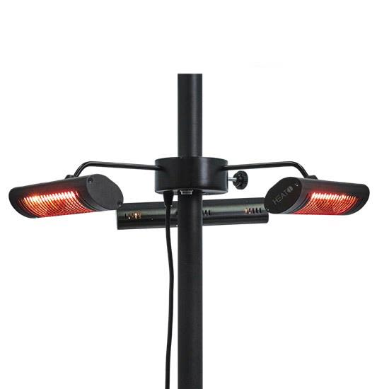 HEAT1 ECO High-line Terrassvärmare 3 x 670 W, svart