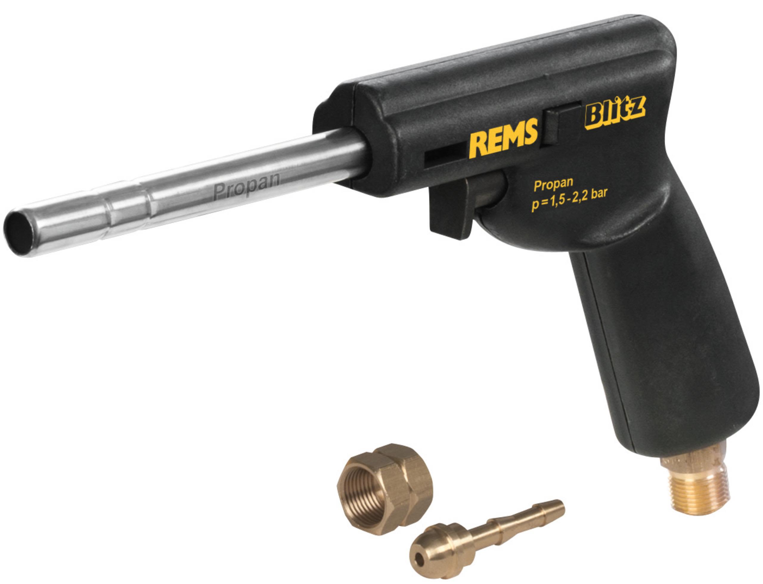 REMS Blitz Gaslödbrännare propan, < Ø35 mm, G ⅜ LH