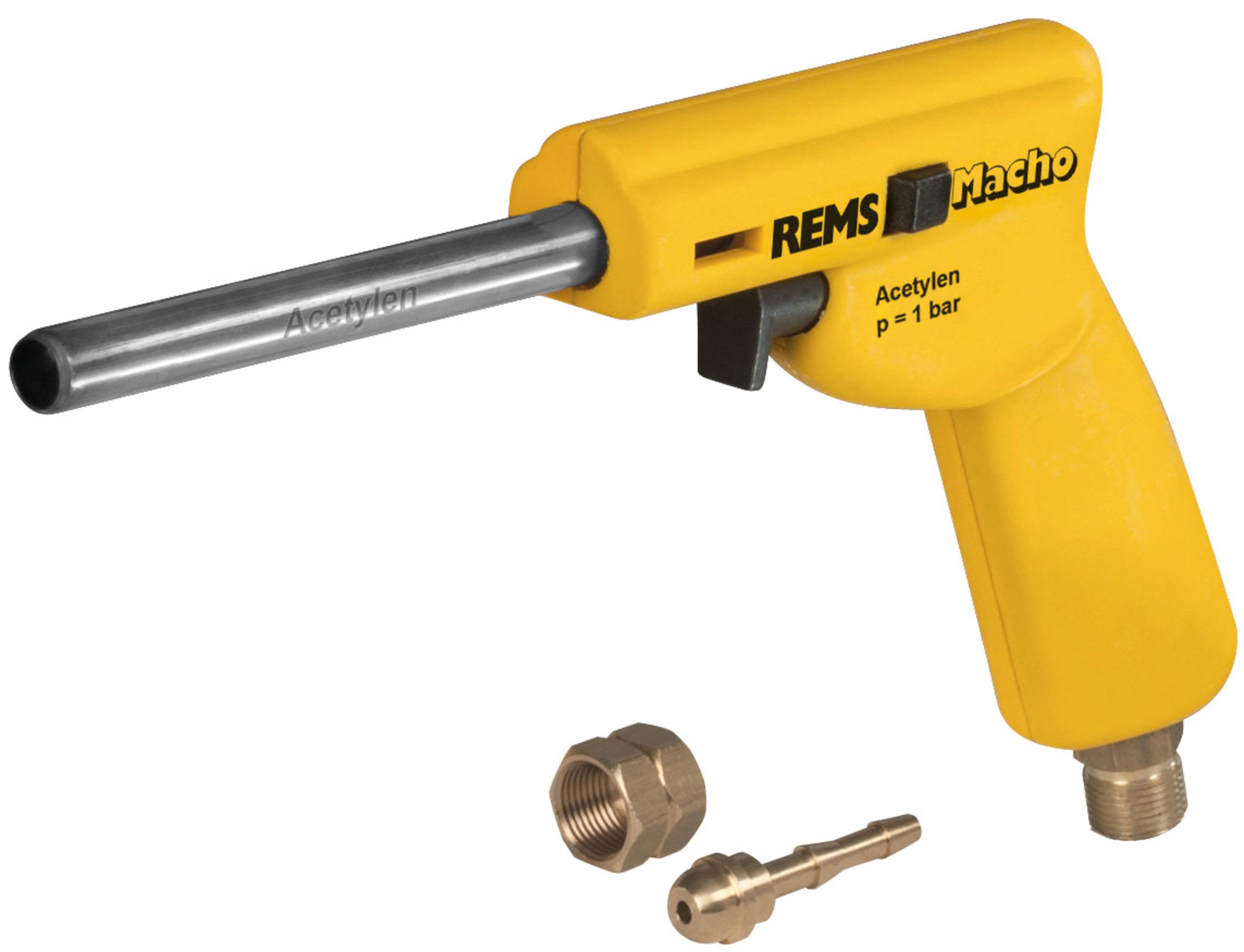 REMS Macho Gaslödbrännare acetylen, G ⅜ LH, < Ø64 mm