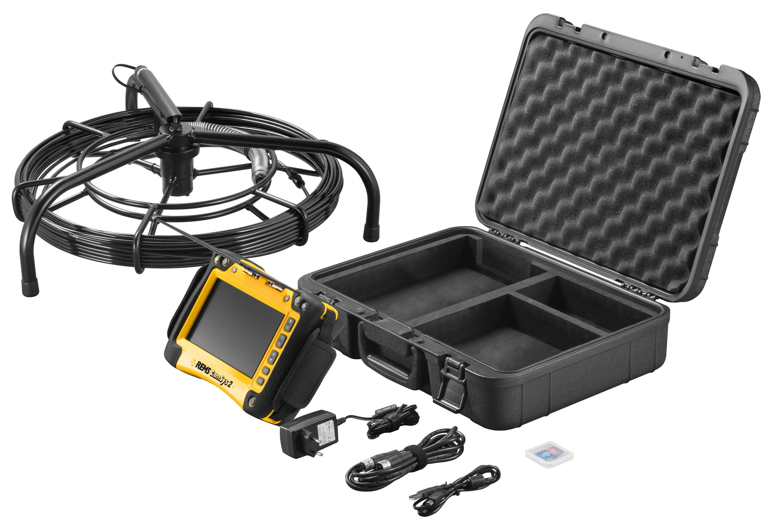 REMS CamSys 2 Set S-Color S Inspeksjonskamera med 30 m skyvekabel og sender