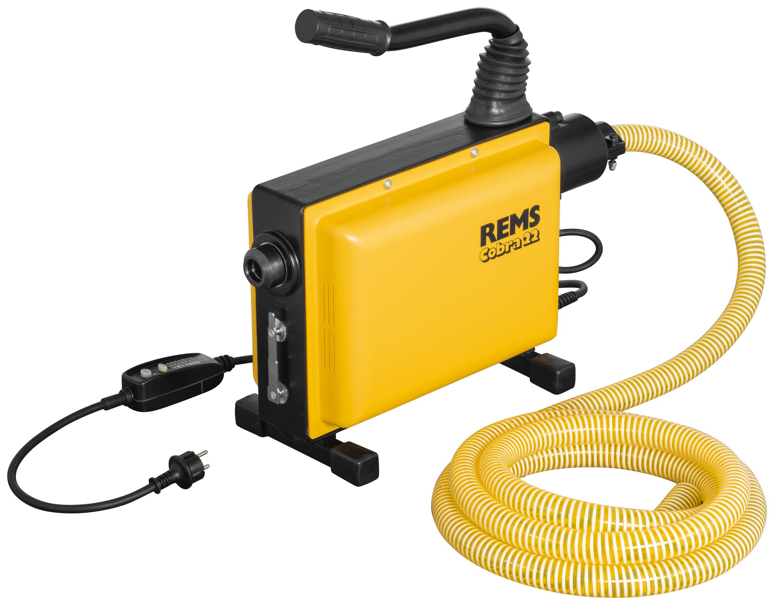 REMS Cobra 22 Rørrensemaskin med beskyttelsesslange, 230 V, 750 W