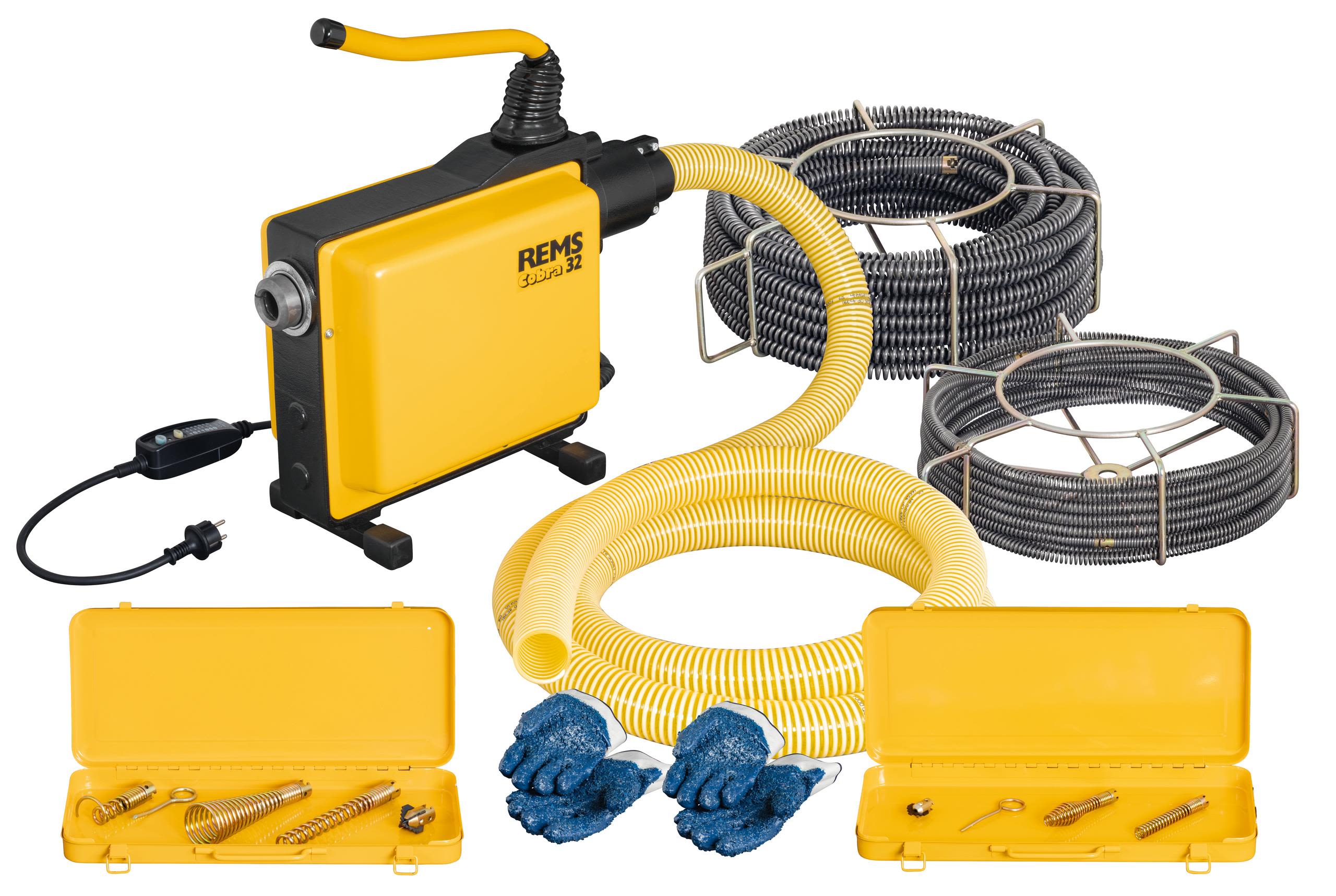 REMS Cobra 16 + 22 Set Rörrensningsmaskin 1050 W