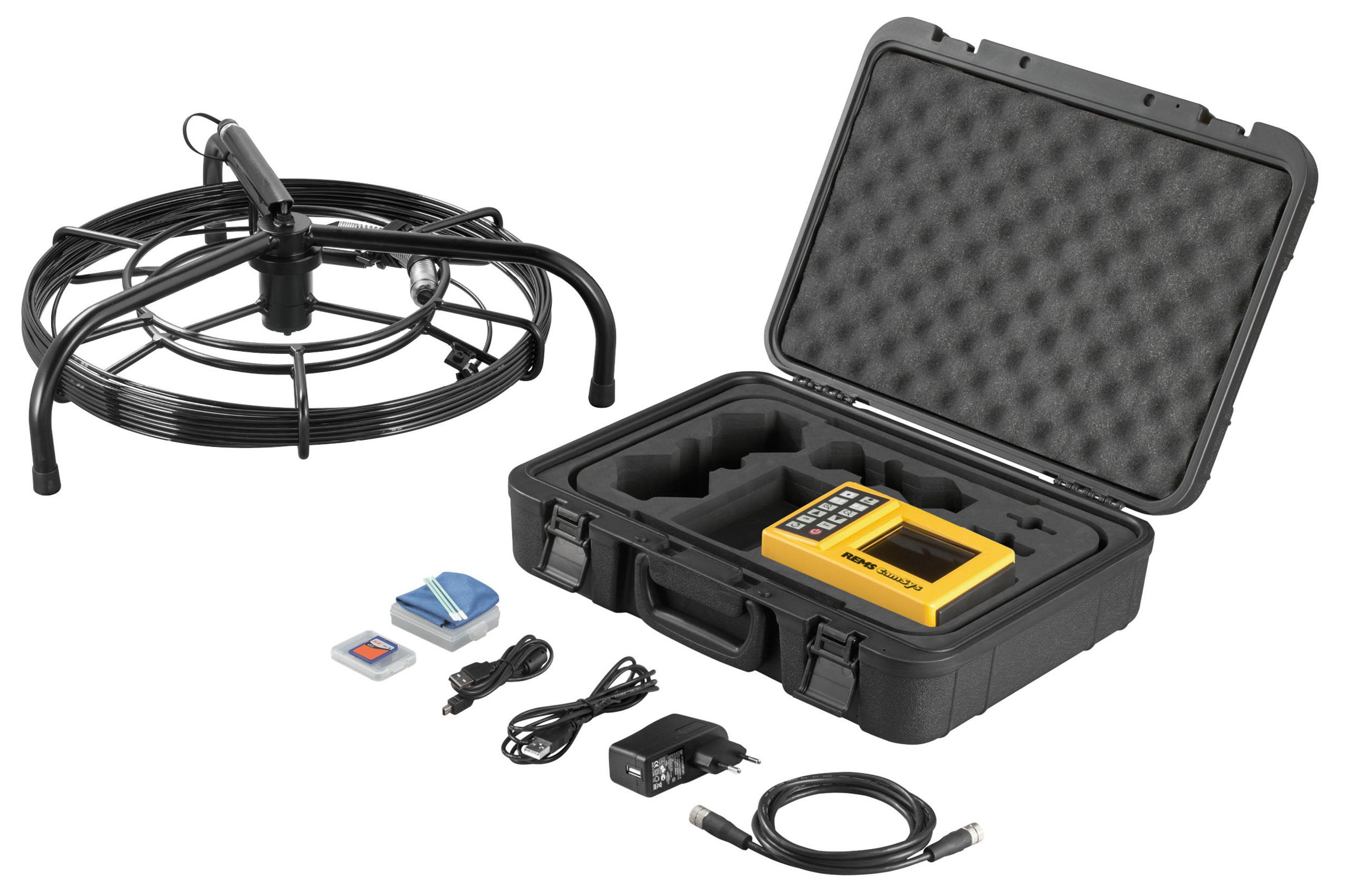 REMS CamSys Set S-Color 20 H Rørinspeksjonskamera med 20 m kabel, Ø4,5 mm