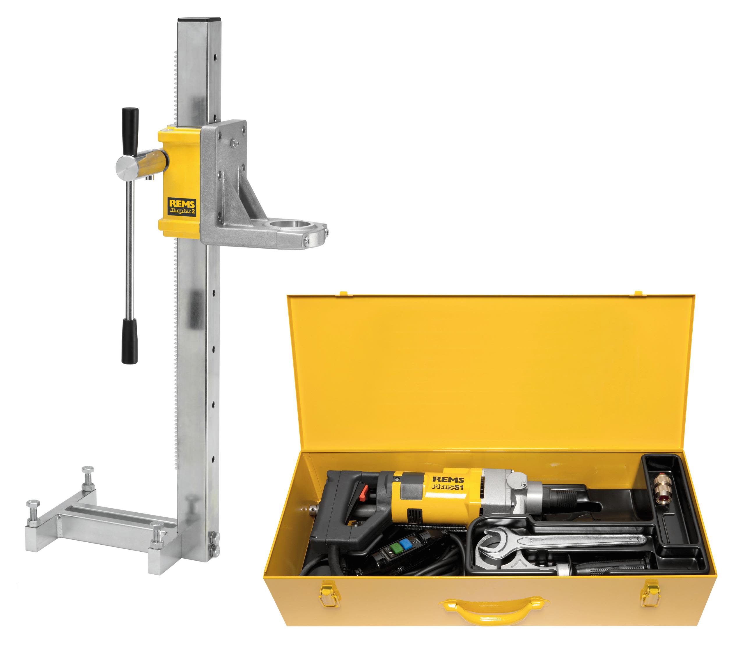 REMS Picus S1 Set Simplex 2 Diamantborrmaskin med borrstativ, 1800W