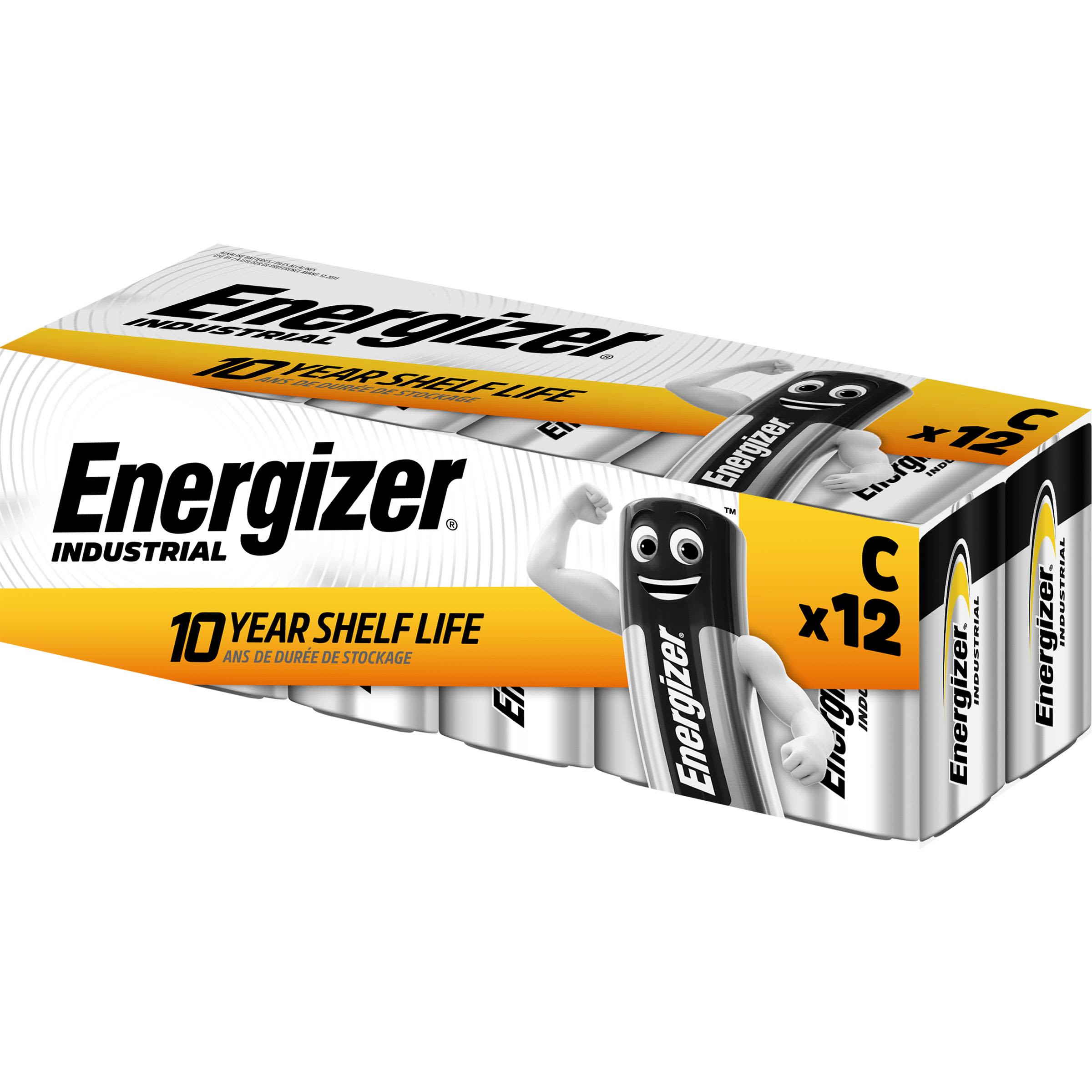 Energizer Industrial Batteri alkalisk, C/LR14, pakke med 12