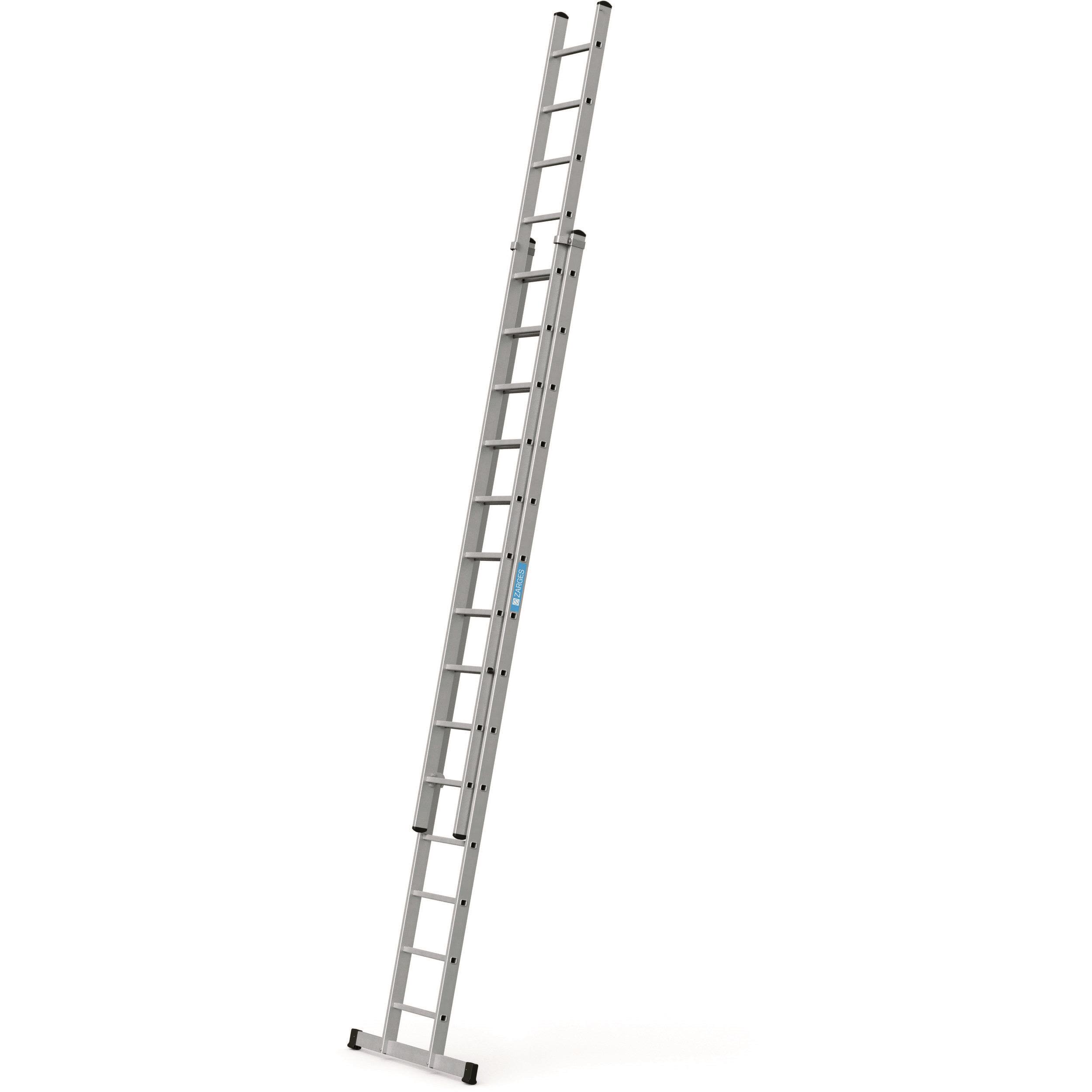 Zarges Everest 2E Forlengelsesstige 2-delt 2x14 stigepinner, lengde 7,21 m