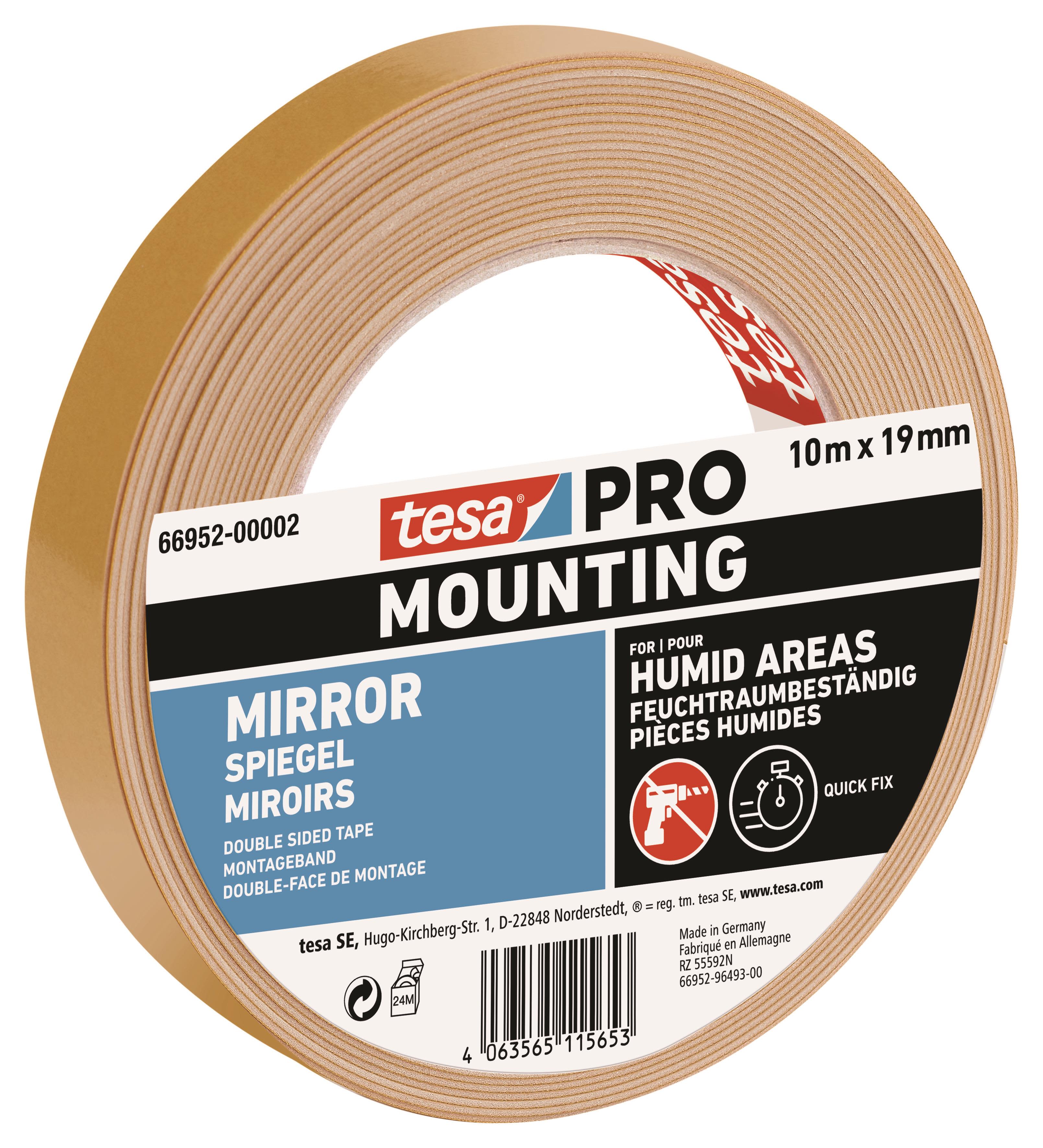Tesa 66952-00002-00 Monteringstejp 10 m x 19 mm