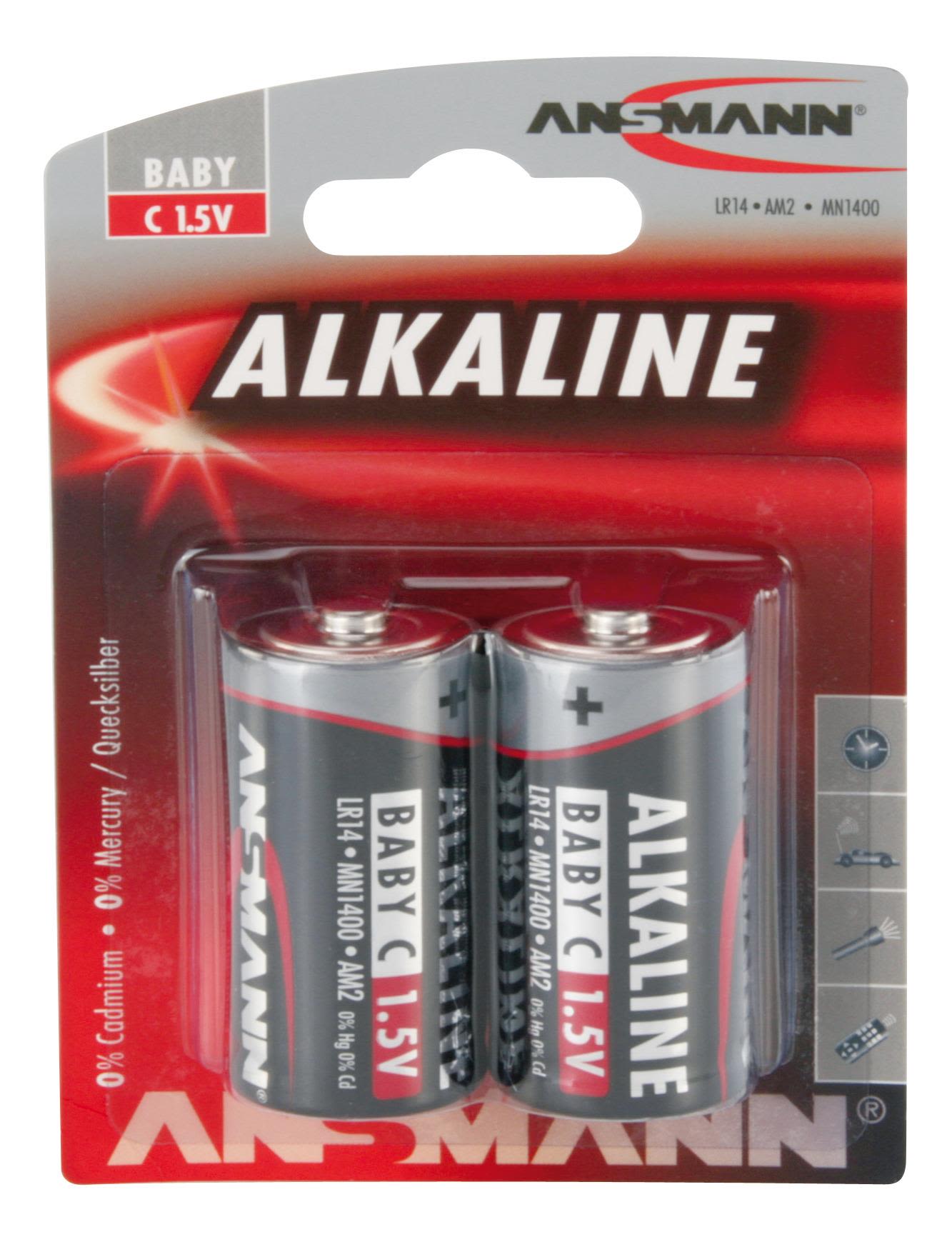 Ansmann Baby C Alkaline 1.5V genopladeligt batteri