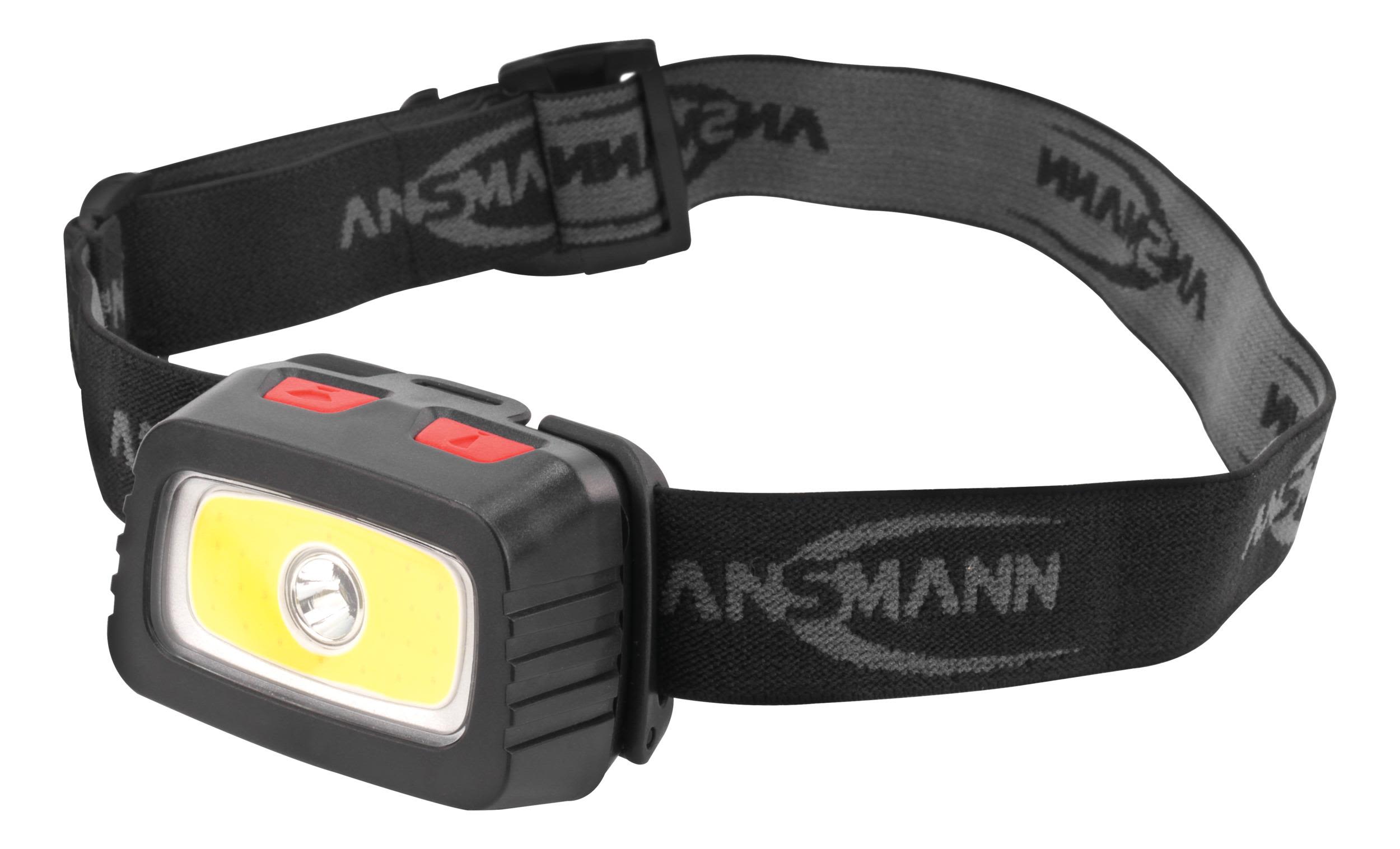 Ansmann HD200B Hodelykt med batteri, 185 lm