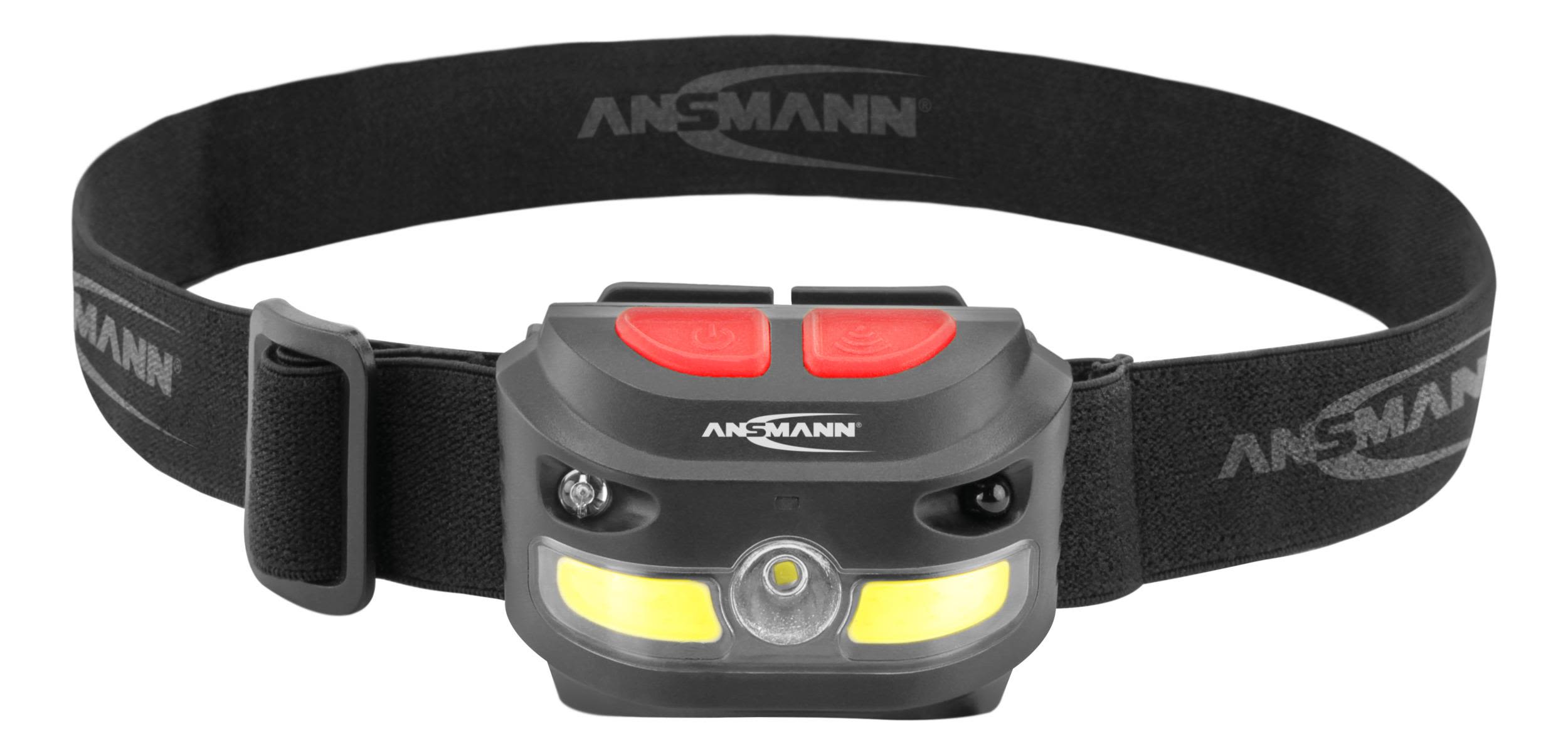 Ansmann HD250RS Hodelykt med batteri, 250 lm