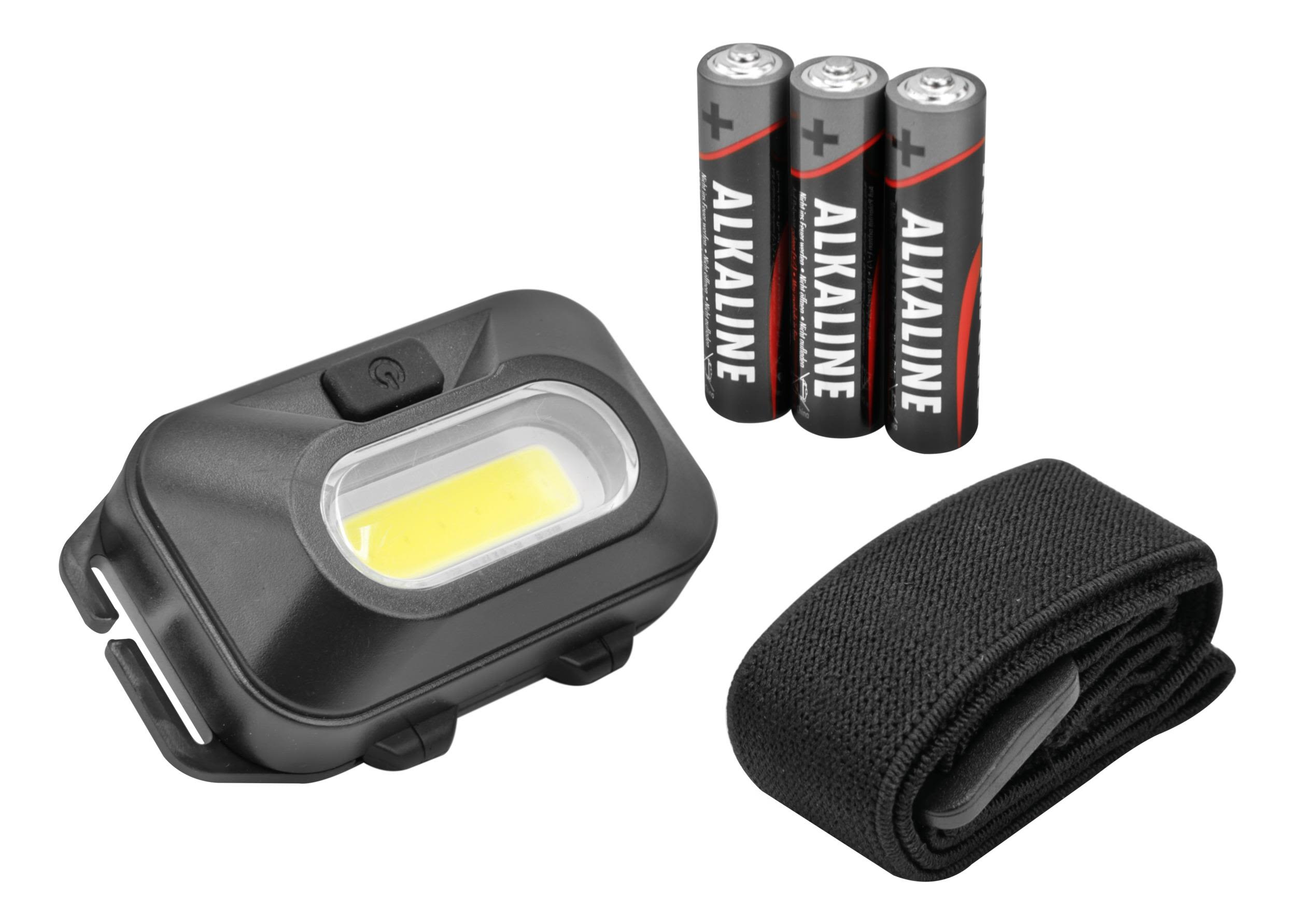 Ansmann HD120B Hodelykt med batteri, 125 lm