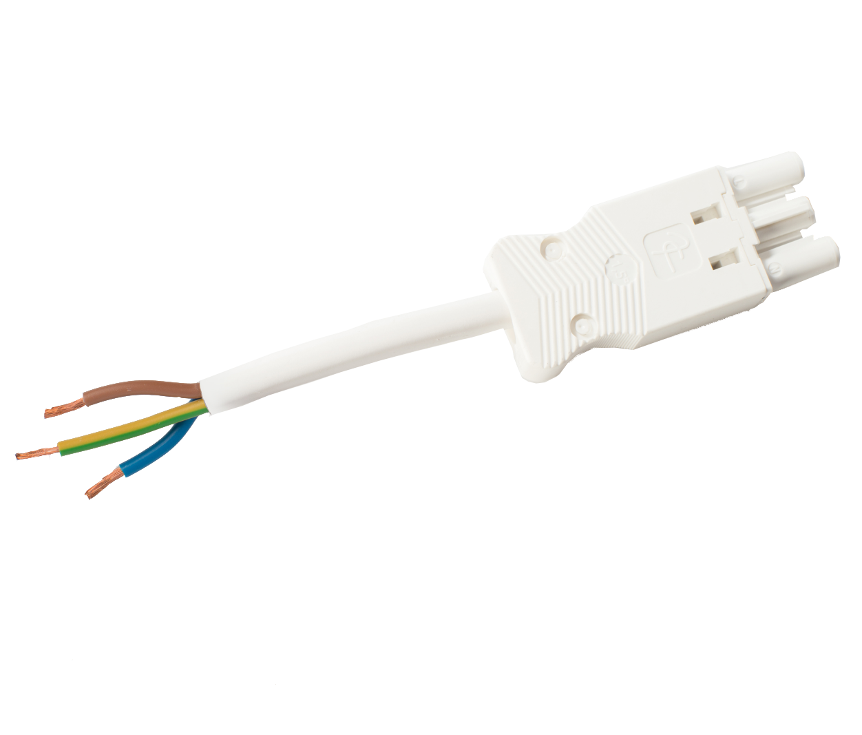 Gycom 128312 Tilkoblingskabel hunn-fri, 1,5 mm², 3 meter, IP20 3-polet, 1,27 kWh