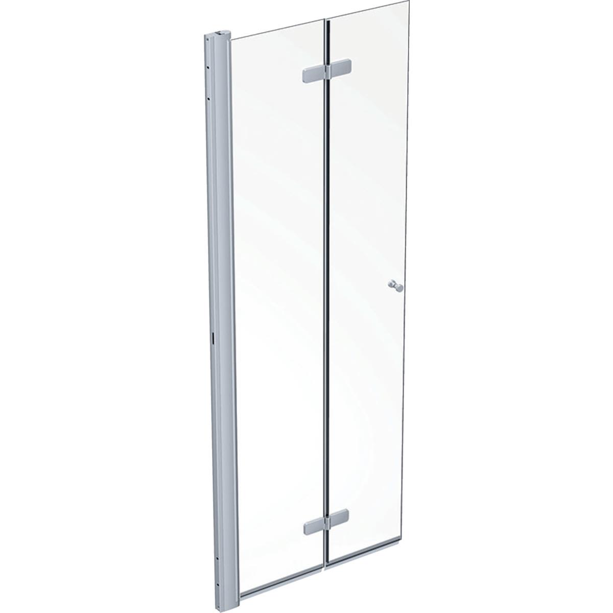 Contura Showerama Duschdörr silver/klarglas, vänster 80 cm