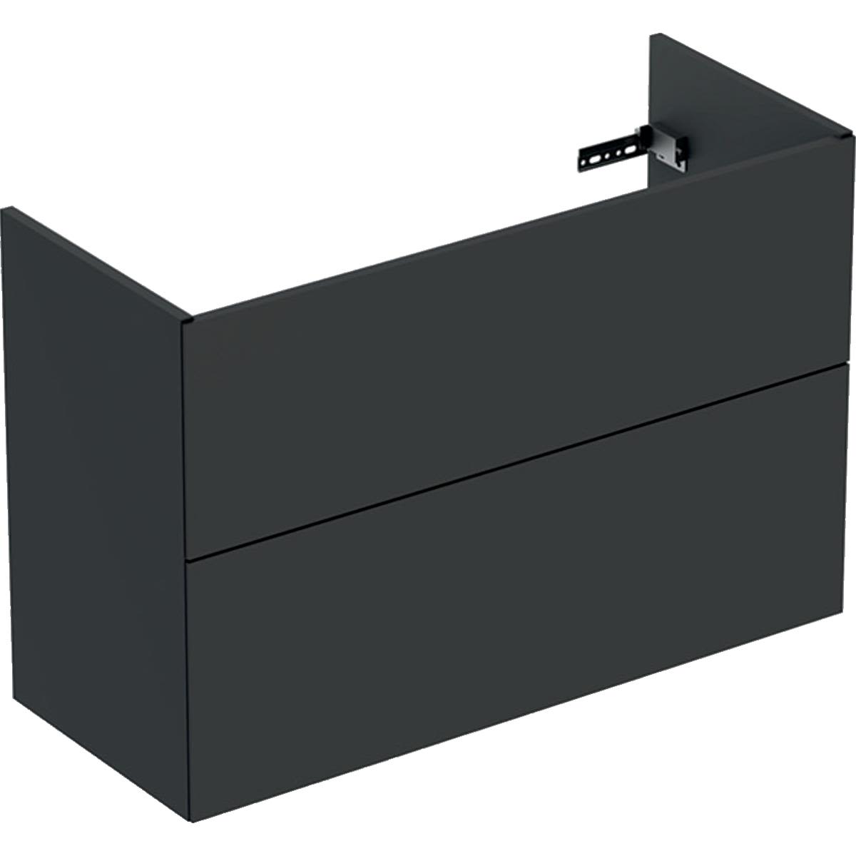 Ifö Elegant Tvättställsskåp 2 lådor, gråmatt Bredd: 90 cm