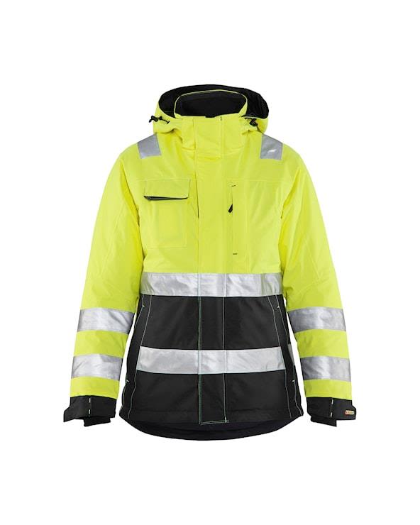 Blåkläder 487219873399XXL Synlighetsjakke dame, varselgul/svart, vinter Str. XXL