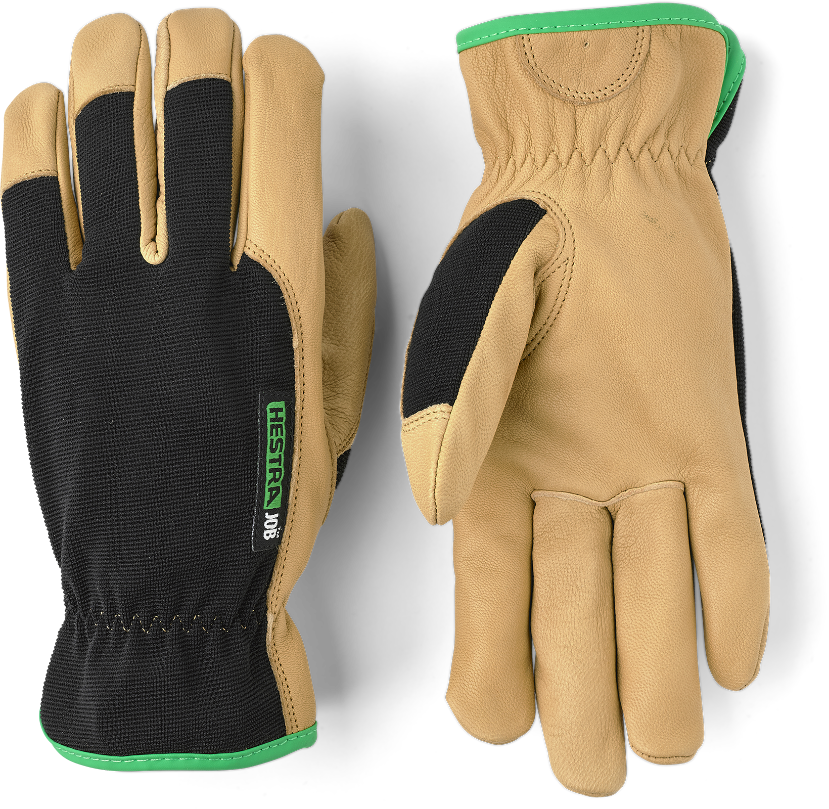 Hestra Pro 73010-10 Kobolt Tan Montagehandske naturfärgat getskinn, svart/brun 10