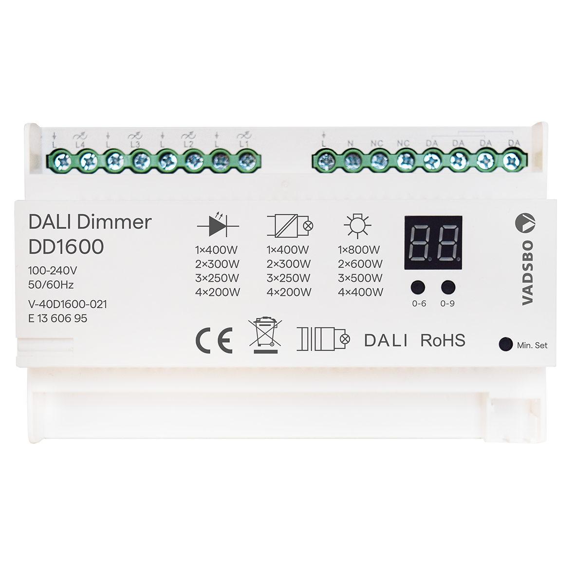 Vadsbo DD1600 Fasdimmer med Dali-protokoll